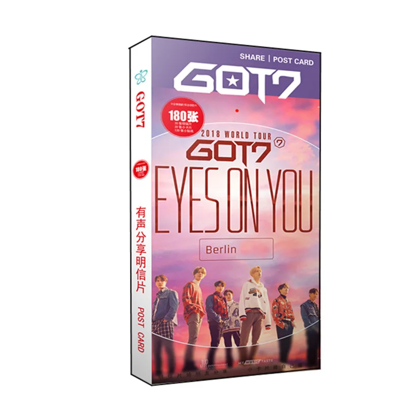 KPOP GOT7 EYES ON YOU альбом ломо карты K-POP Новая мода само сделанная бумага фото карта HD |