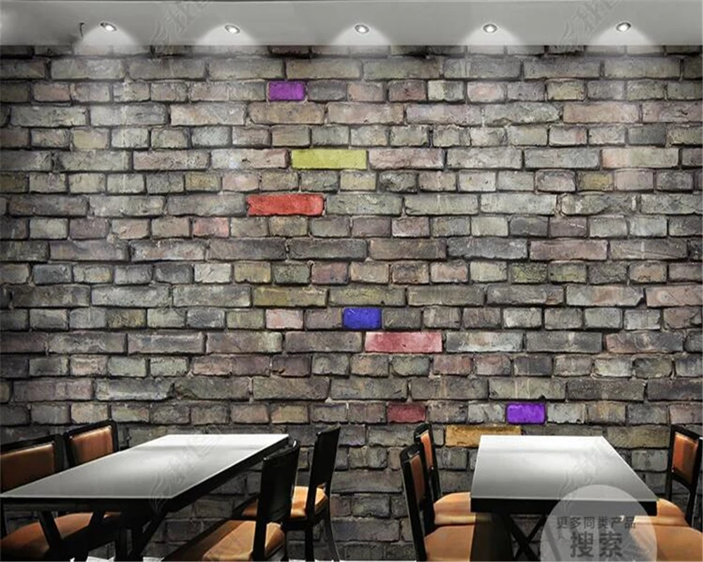3D-обои beibehang behang с изображением кирпичной стены рок-гитары музыкальных