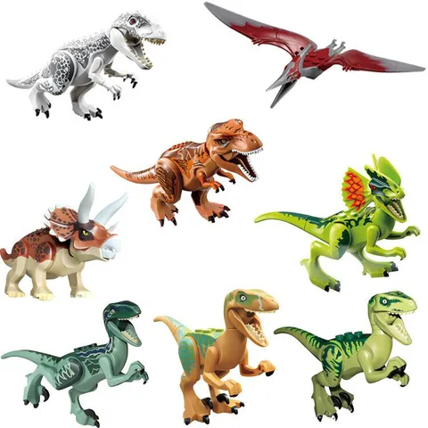 8 шт., Детский конструктор «динозавр»
