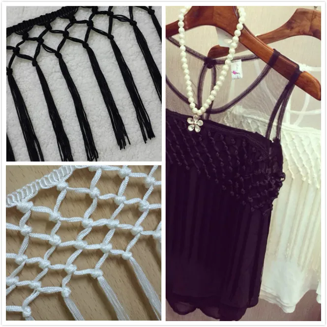 3 ярдов/партия DIY вискоза кружевная бахрома с кисточками этническое кружевное