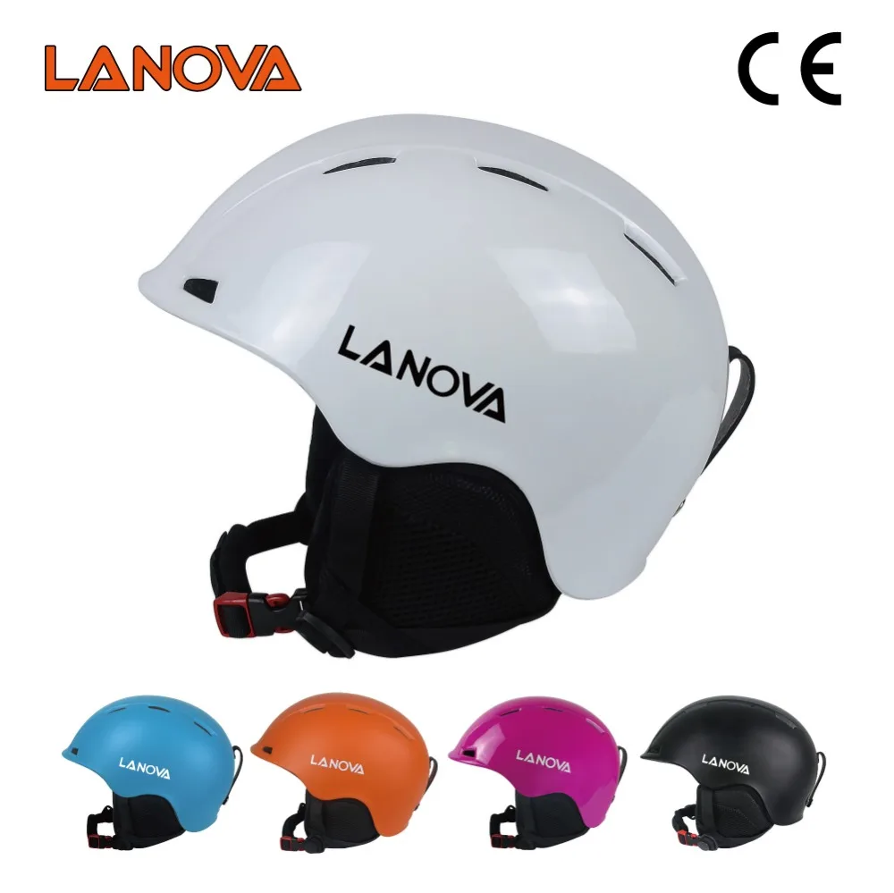 Lanova, 3 размера, белый лыжный шлем, детский, мужской, женский, для сноуборда, горнолыжный шлем, высокое качество, PC+ EPS, снежный, для катания на коньках, скейтборд, лыжный шлем