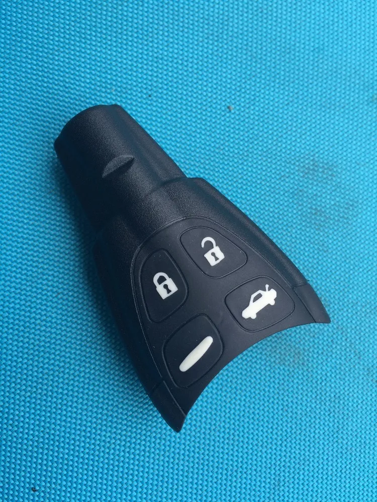 10PcsLot Replacement Key Blank Cover For SAAB 93 95 9-3 9-5 4 Buttons Car Remote Rubber FOB Case Shell No Logo Accessories Parts - купить по