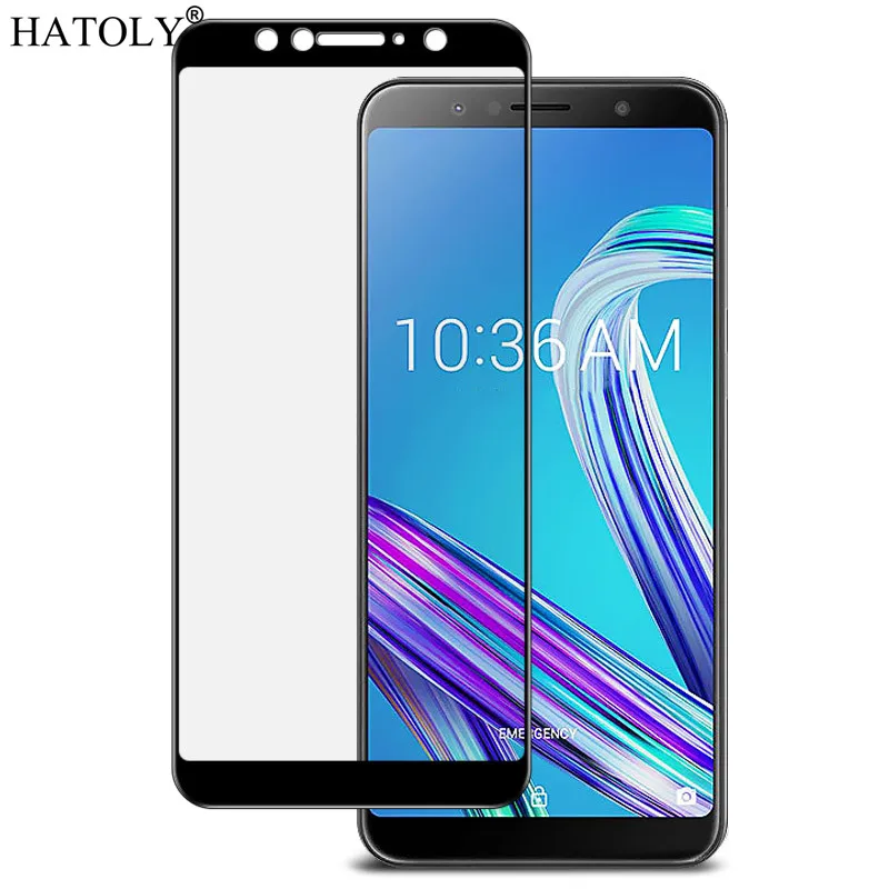 Защитное стекло для экрана ASUS Zenfone Max Pro M1 из закаленного стекла ZB601KL полное