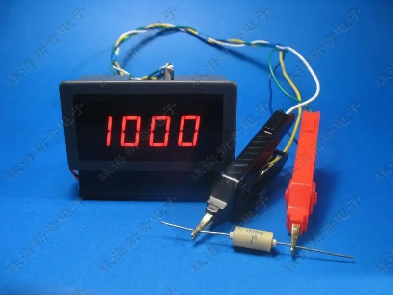 DC миллиом цифровой светодиодный измеритель 20ohm/200ohm/2ohm сопротивление катушки