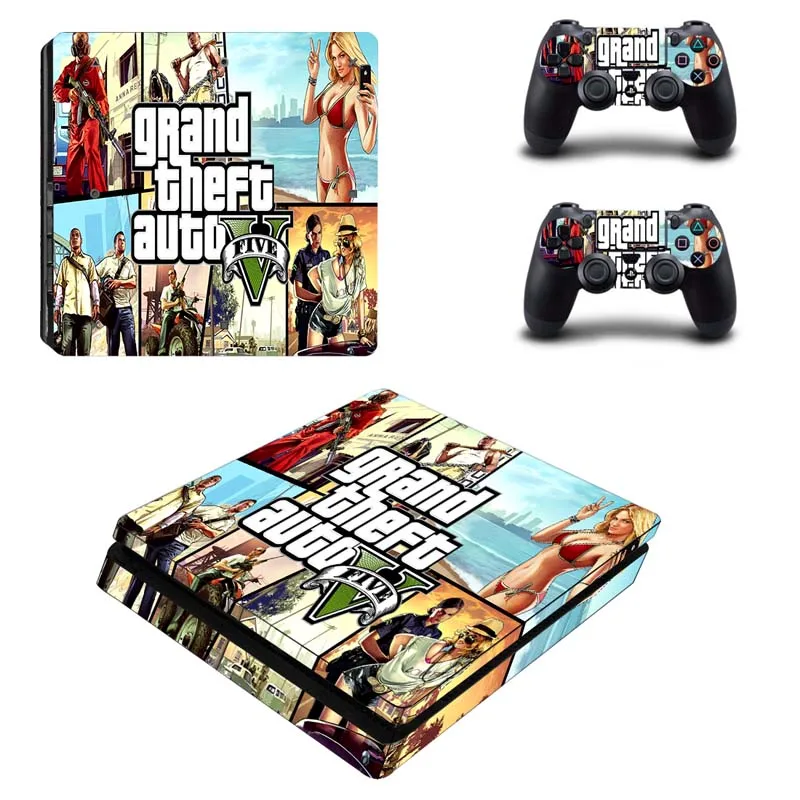 GTA: Grand theft Дора наклейка кожа для PS4 Тонкий чехол консоли Playstation 4 тонкий скин