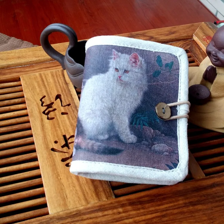 Новое поступление 2018 льняные холщовые кошельки для женщин и девочек подарок