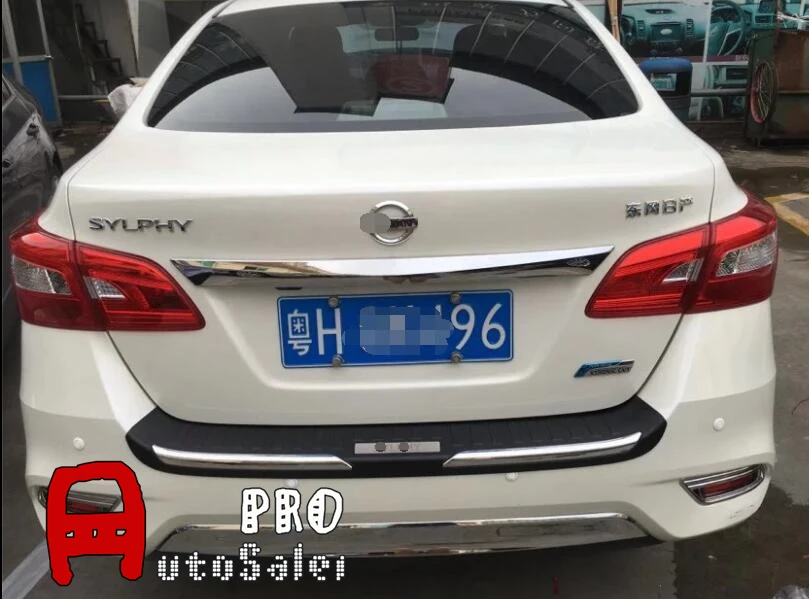 Для Nissan Sentra Sylphy 2016 черный пластиковый внешний защита заднего бампера