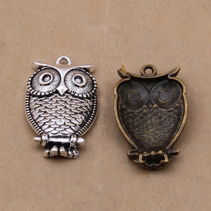 

Hot 50pcs Vintage Owl Charm Jewelry Making For Bracelet/ Necklace/bags/earrings/apparel Fashion DIY Jewelry Accessories