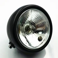 universal 12v 35w motorcycle round headlight halogen bulb head lamp illumination indicator motorcycle light assembly