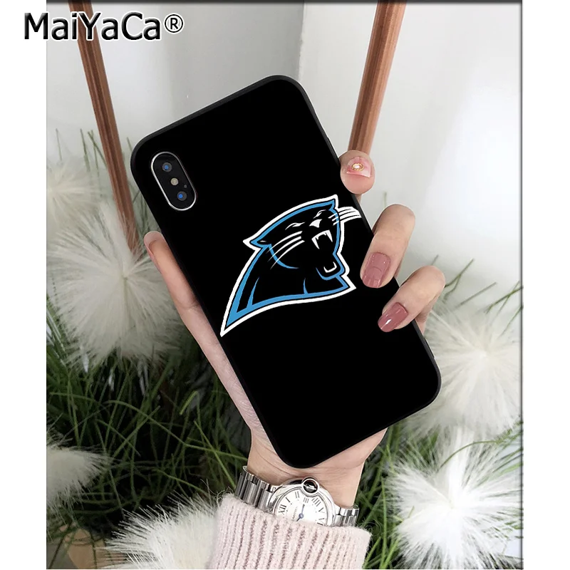 A11 MaiYaCa Carolina Panthers TPU Soft Silicone Phone Case for iPhone X XS MAX 6 6S 7 7plus 8 8Plus 5 5S XR - Цвет: A11