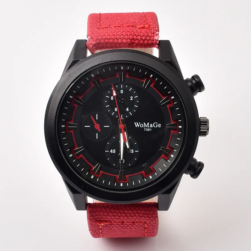 Лидирующий бренд Наручные Часы Womage для мужчин модные Военная Униформа Спорт на