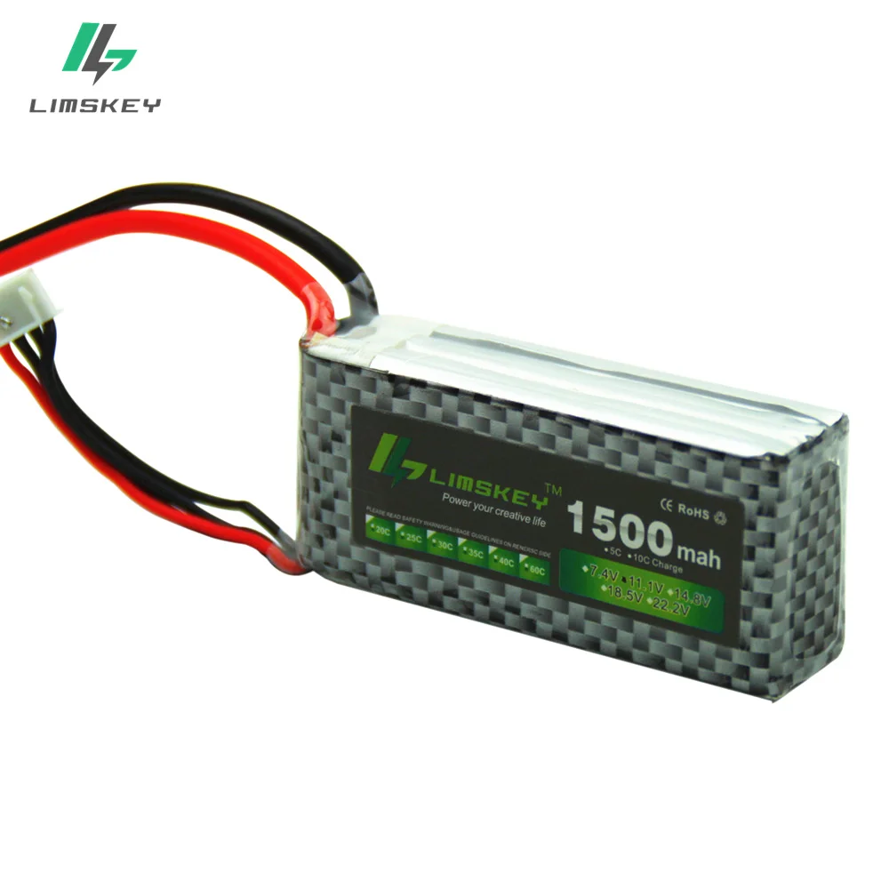 Limskey Drone 3S 11 1 В 1500 мАч Lipo аккумулятор для вертолета квадрокоптера летательного