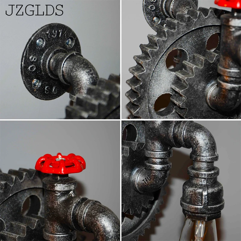 Винтажные Настенные светильники Лофт Промышленное колесо водопровод настенный