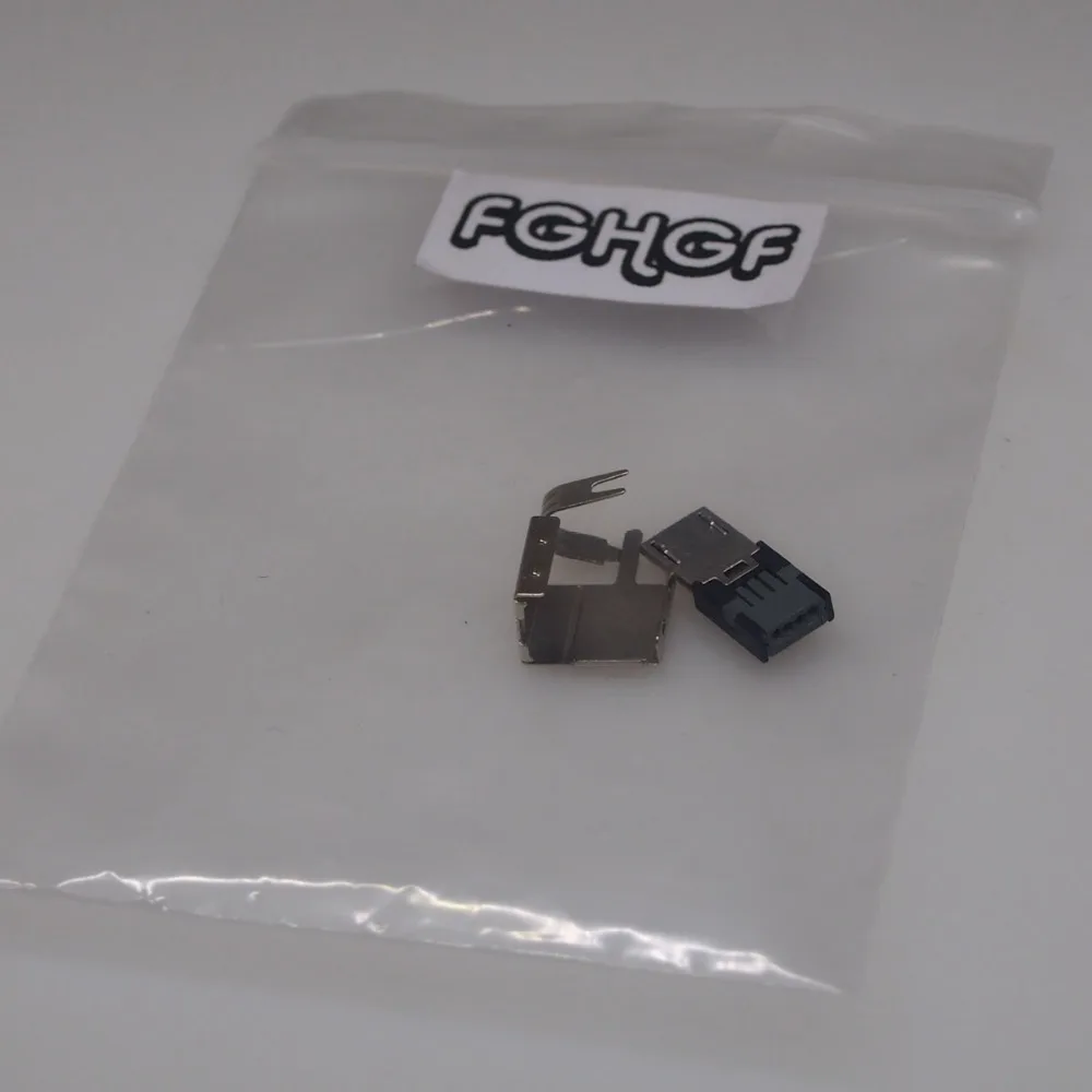50 компл. 2 в 1 Micro USB штекер с металлическим корпусом корпус без приклеивания пресс