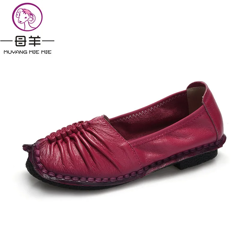 Туфли женские из натуральной кожи на плоской подошве|women flats|shoes woman fashion flatsshoes flats |