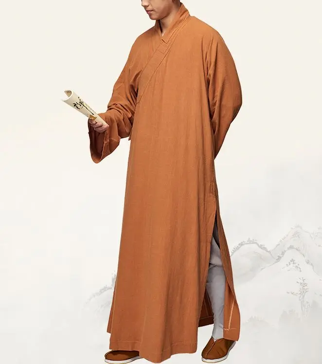 Унисекс высокое качество лен и хлопок настоятель буддийского монастыря монахи