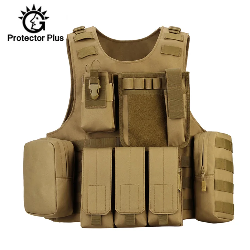 Airsoft Tactical Vest Mens Military Hunting Vests Equipment Waistcoat Molle Combat Assault Plate Carrier Gilet Tactique XA820WA