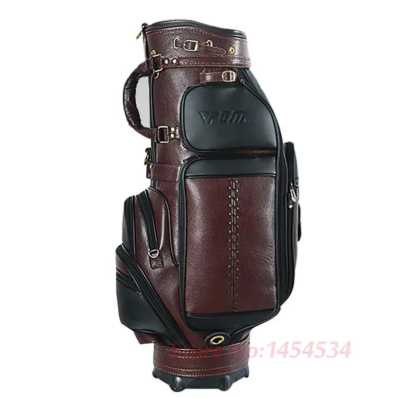 Golf Genuine Leather Bag Standard Ball Package High Quality Men Personalized Sport Golf Travel Cart Bag Custom / Team / Name PGM