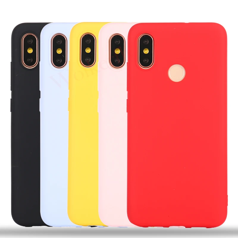 Ultra thin Candy Color Case for Xiaomi Redmi 6A S2 Note 5 5A Pro 4X 4A 6 Soft TPU Cover Mi 8 6X A2 A1 5X |