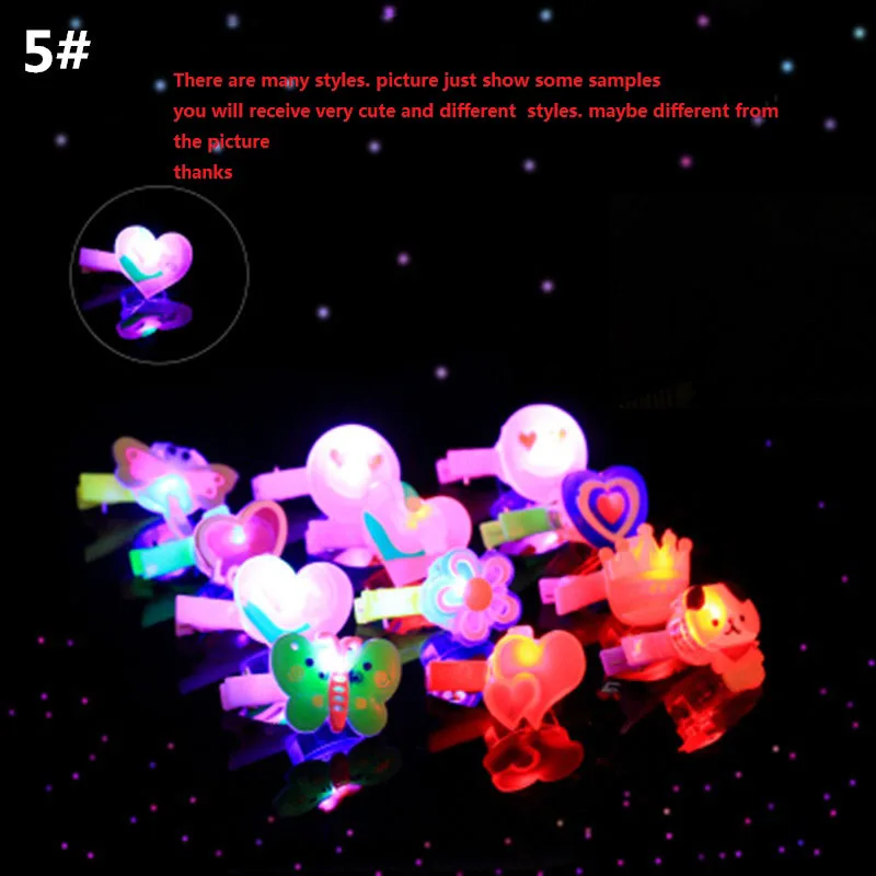 Мультяшный светильник лый мягкий Желейный браслет кольца брошь светодиодные