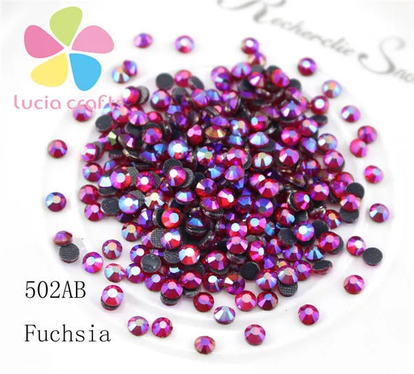 502AB fuchsia Lucia crafts SS20 5 мм разноцветные варианты стеклянные стразы горячей фиксации камней 288 шт./пакет G0102 - Цвет: 502AB fuchsia