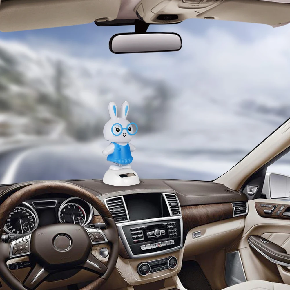 Автомобильные украшения милый танцующий кролик с головой кукла украшение салона