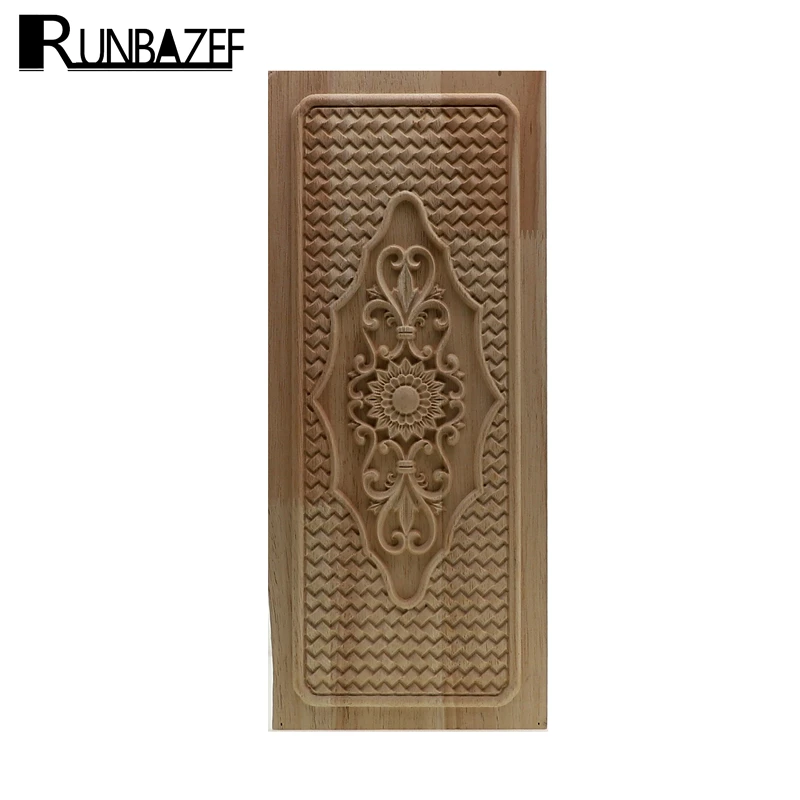 RUNBAZEF ремесло непокрасная резьба деревянное украшение деревянная мебель