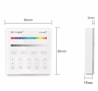 Mi светильник B3 4 зоны RGB/RGBW и яркость затемняя Смарт Панель удаленного Controllerfor СИД светильник лампы или