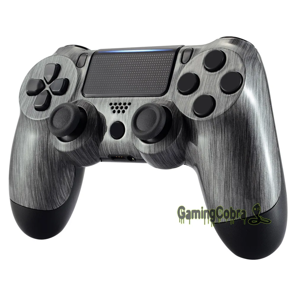 Матовый серебристый спереди Корпус оболочка для Playstation 4 Pro Slim для PS4 тонкий PS4 Pro контроллер JDM-040 JDM-050 JDM-055-SP4FS02