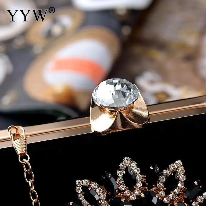 Женская вечерняя сумка стразы свадебные клатчи женский красный черный клатч