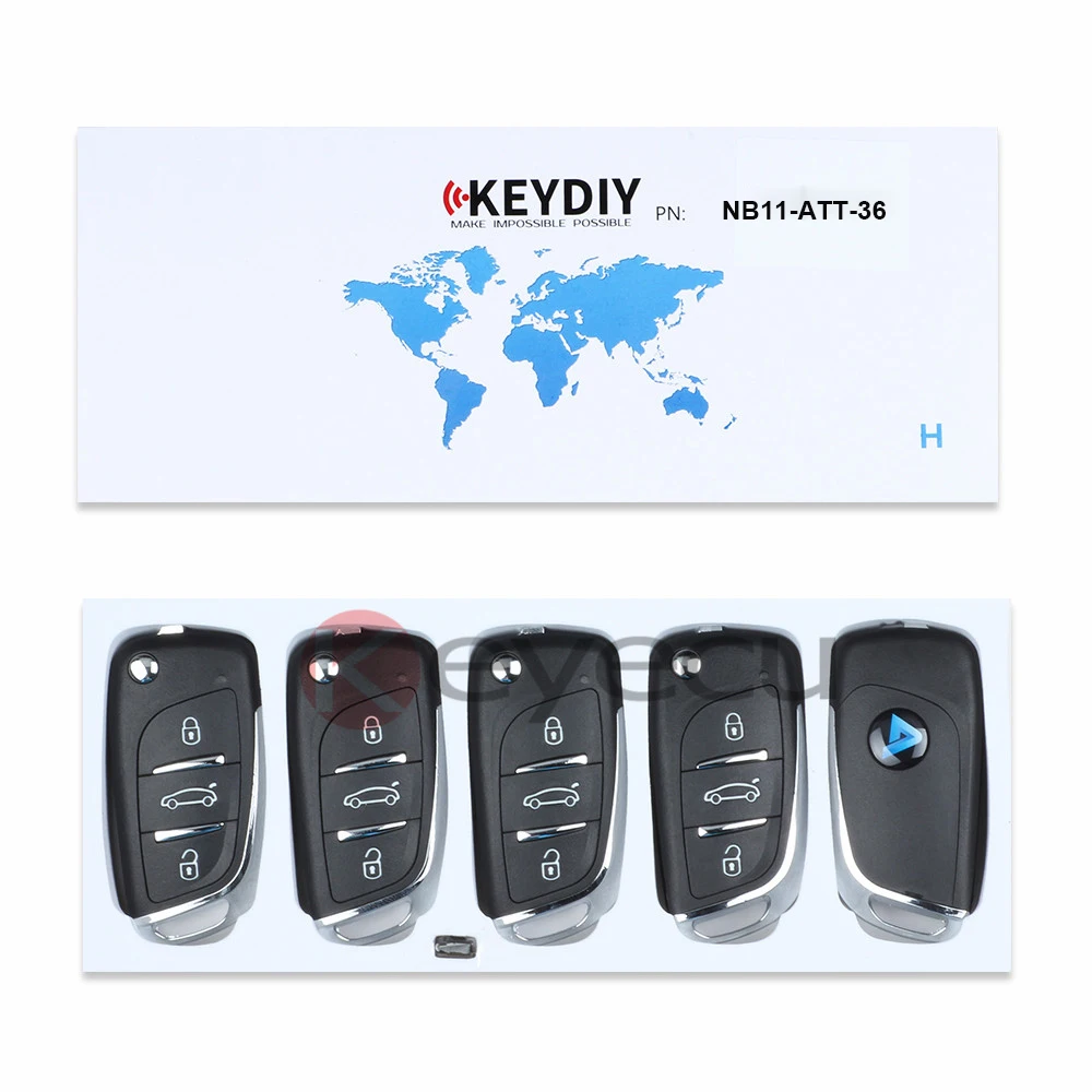 

KEYECU 5PCS/LOT Universal Remote NB-Series for KD900 KD900+, KEYDIY Remote for NB11-ATT-36-3 Button