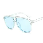 Солнцезащитные очки-авиаторы женские, летние, прозрачные, с защитой UV400