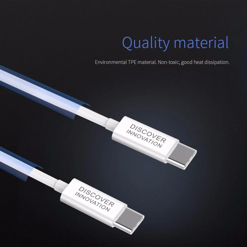 Кабель NILLKIN type-C для type-C 5 V/2.1A зарядное устройство для мобильного телефона Зарядка кабелей кабель для передачи данных 100 см цифровой кабель