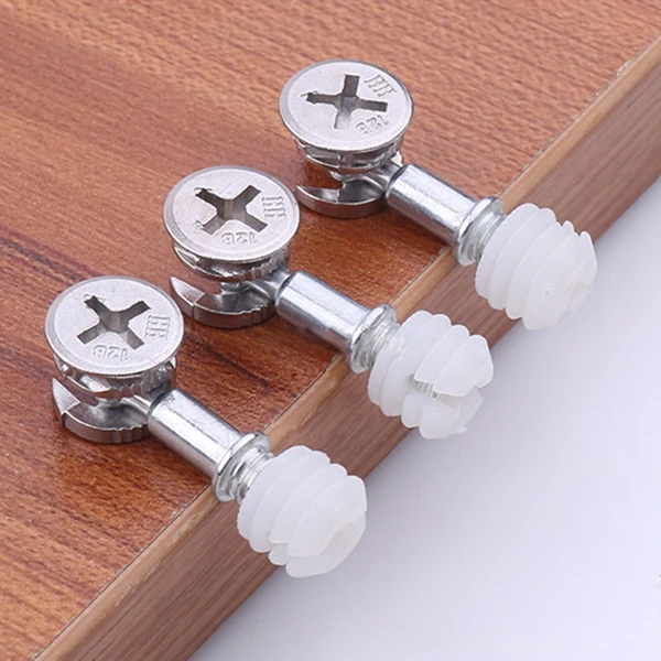 Furniture Connecting Fitting Knock Down Cam LOCK Dowel Nut Assembly 20 Sets Drop Shipping | Обустройство дома