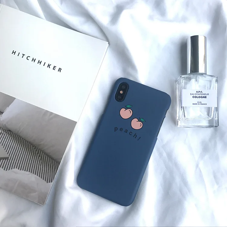 Модный персиковый чехол для телефона Iphone X XS Max XR 8 7 6 6S Plus жесткий пластиковый