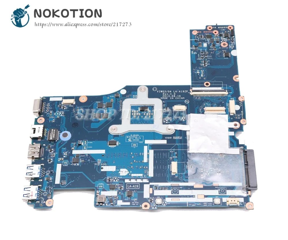 Материнская плата NOKOTION VIWG3 G4 LA A192P 11S1025006 для Lenovo ideapad G510S 15 6 дюймов материнская ПК