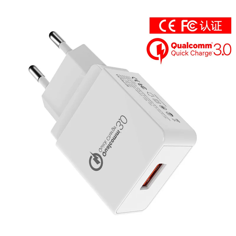 Sonovo телефон Зарядное устройство Quick Charge 3.0 5V2A/9V2A/12 В 18 Вт Универсальный USB QC3.0/2.0 fast
