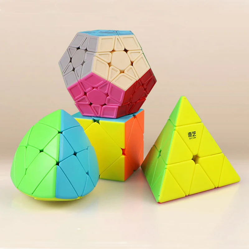 Qiyi Mofangge 4 шт./компл. набор магических кубиков подарок 2x2 3x3x3 4x4x4 5x5x5