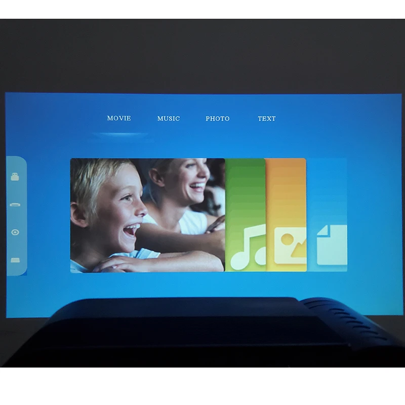 WZATCO мини-проектор Y2 Android 7,1, 2800 люмен, 1280x720 P, Портативный светодиодный hd-проектор Смарт 3D Proyector для дома Театр