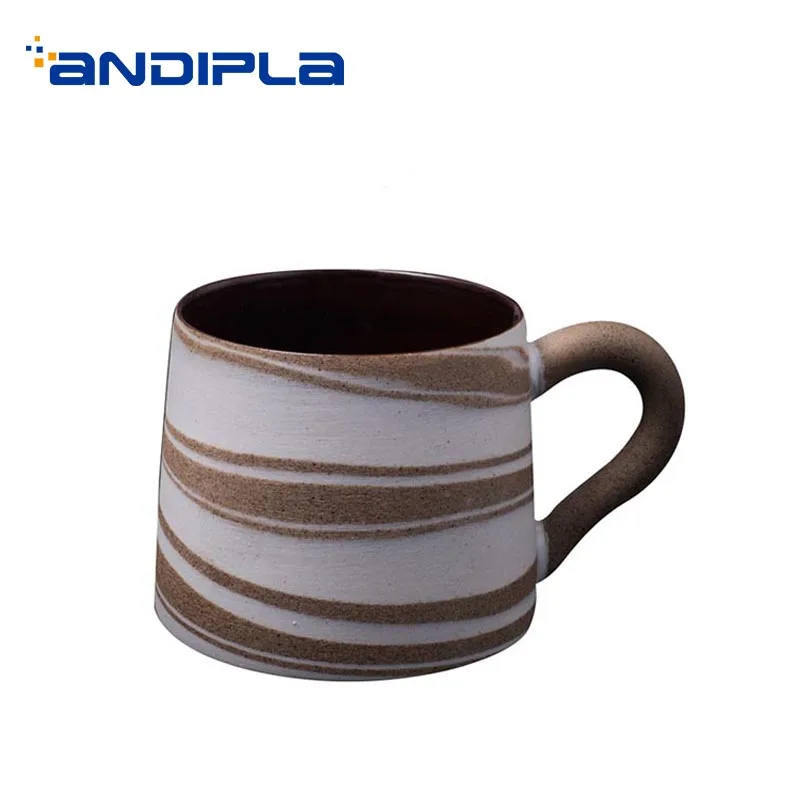 Фото Кофейная чашка керамическая мл Творческий 400 грубая Керамика Посуда для напитков