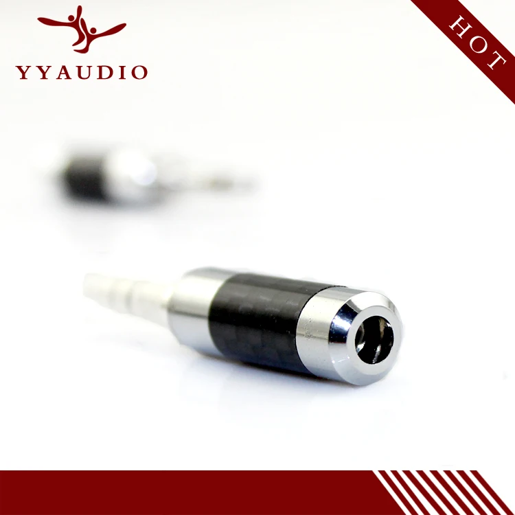 YYAUDIO Бесплатная доставка 5 шт./лот родиевое углеродное волокно 3 мм разъем для