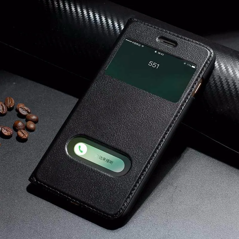 Чехол MAKEULIKE из натуральной кожи для Iphone 7 Plus, роскошный Магнитный защитный чехол, чехол с окошком для Iphone 7 Plus, флип-чехол