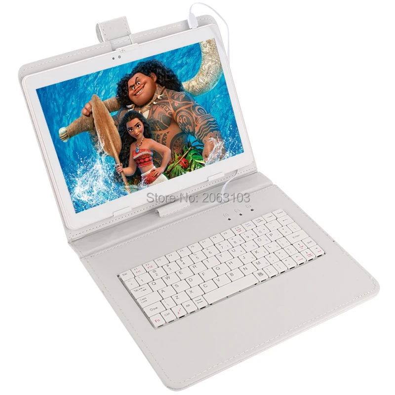 Супер 10-дюймовый планшет четыре ядра 4 Гб ОЗУ 64 ПЗУ 1920*1200 IPS экран два слота для