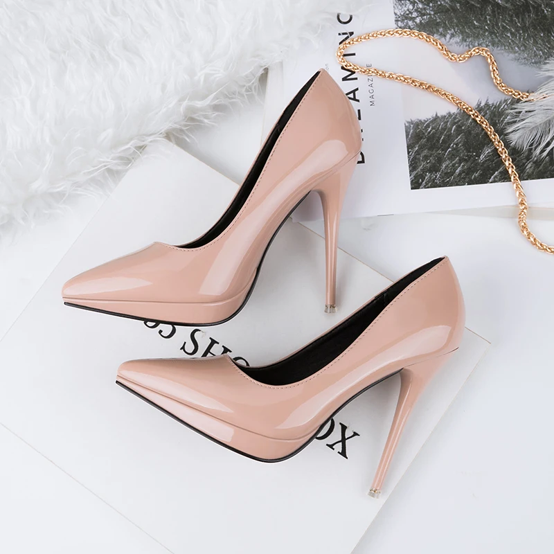 2018 Для женщин 11 см высокие ботинки на каблуках Женские пикантные Туфли каблуке и