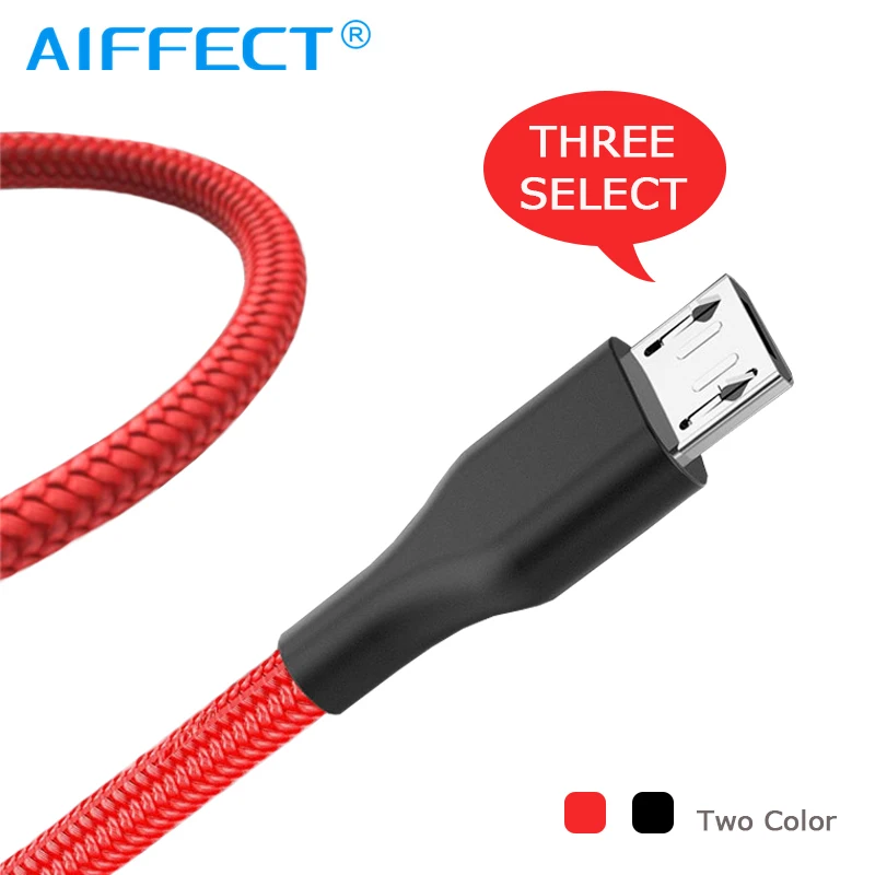 AIFFECT Micro USB кабель для samsung huawei Xiaomi LG мобильный телефон синхронизации данных Кабель