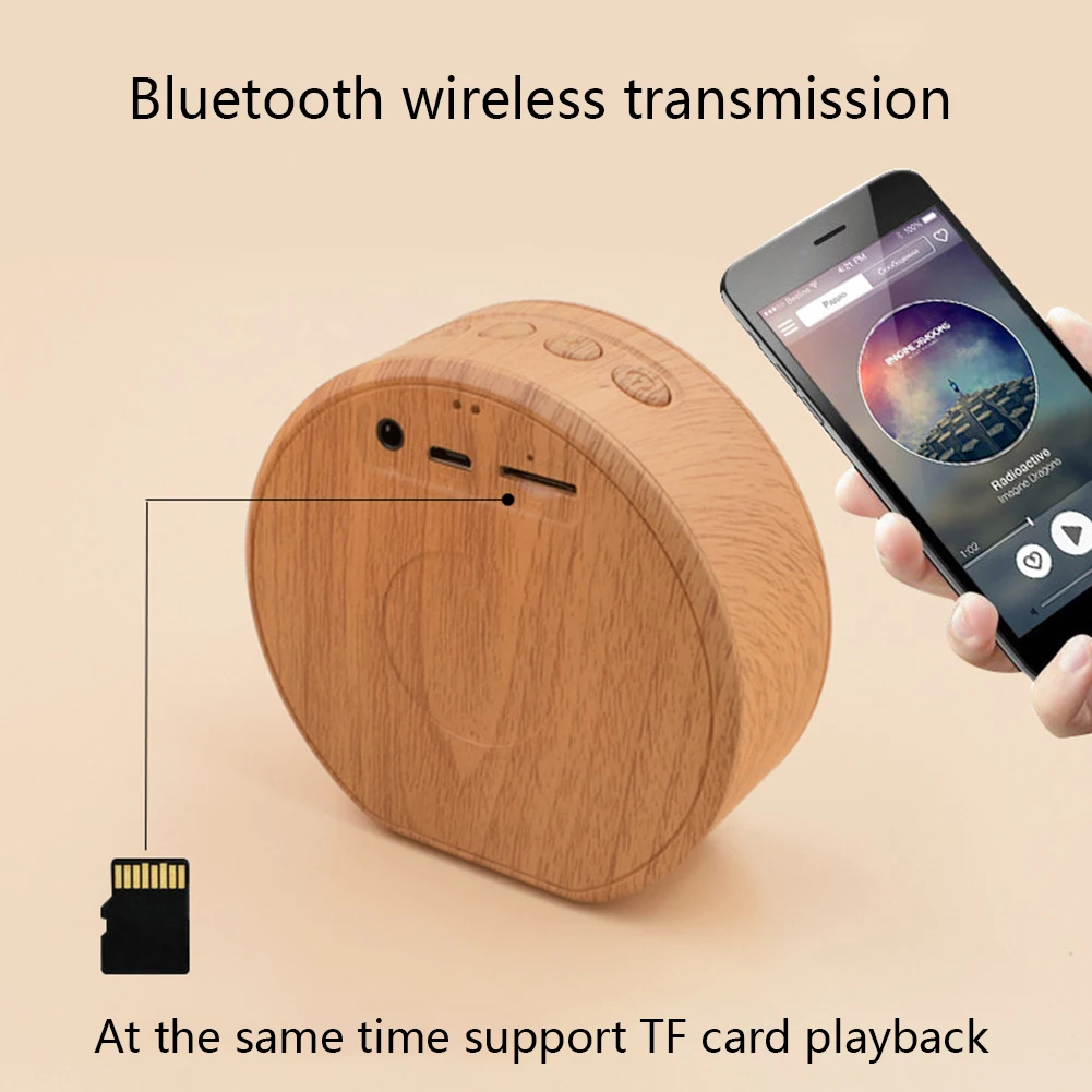 Ретро деревянный Bluetooth динамик портативный открытый беспроводной мини компьютер Bluetooth звуковая коробка поддержка AUX TF карта для телефона#42