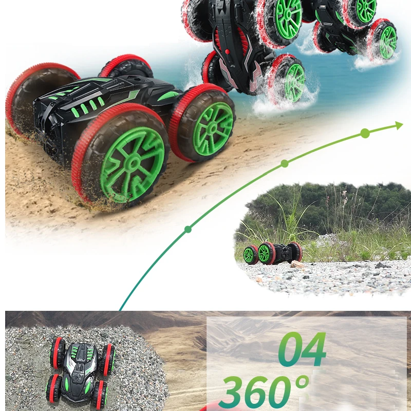 RC автомобиль багги 2 4G 4WD трюк амфибия Дистанционное управление