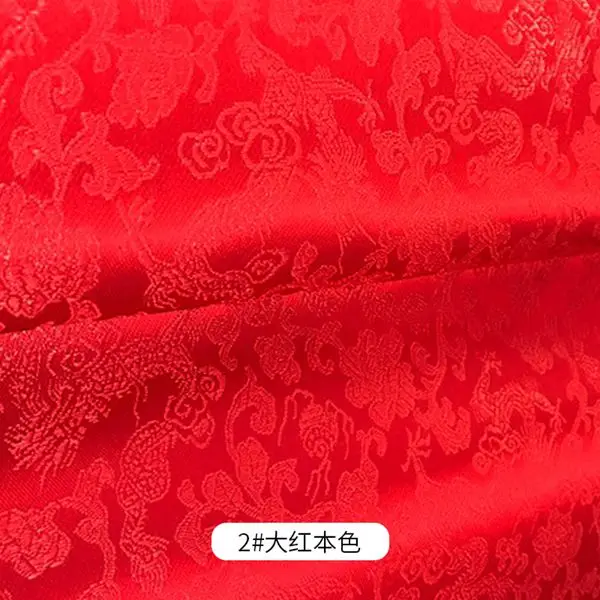 2 Китайский стиль парча жаккардовая атласная ткань для Cheongsam кимоно и сумка лоскутное рукоделие материал Различные цвета TJ0246 - Цвет: 2