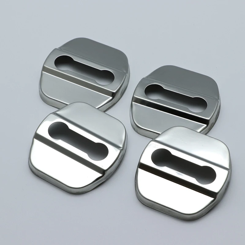 4 шт. автомобильный чехол из нержавеющей стали Защитная крышка стальная пряжка