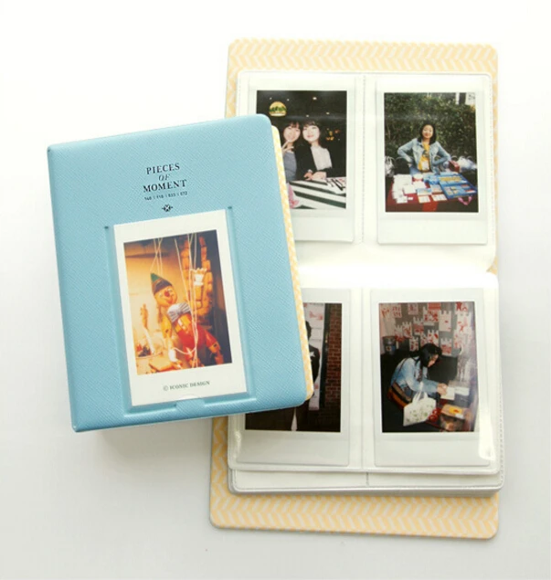 64 кармана мини-фотоальбом для Instant Polaroid Альбом для вставки 8,5X6 см чехол для хранения фотографий для Fujifilm Instax Mini Фильм 7s 8 Корея